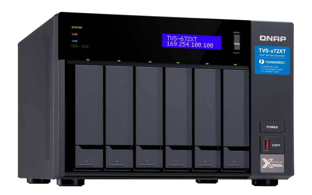 QNAP TVS-672XT 6-Bay Thunderbolt Tower NAS - ACE Peripherals