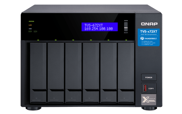 QNAP TVS-672XT 6-Bay Thunderbolt Tower NAS - ACE Peripherals