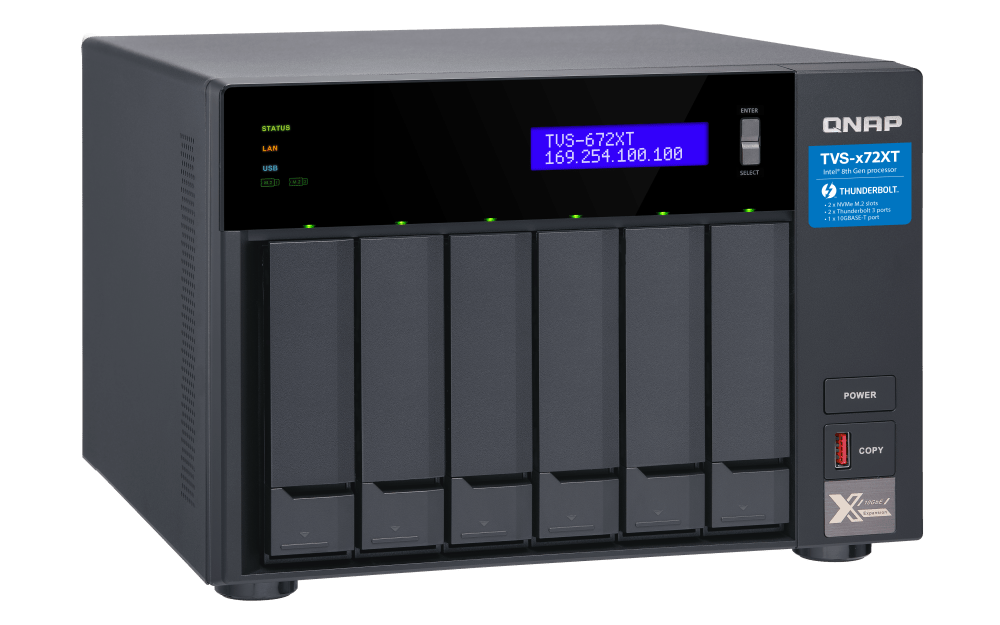QNAP TVS-672XT 6-Bay Thunderbolt Tower NAS - ACE Peripherals