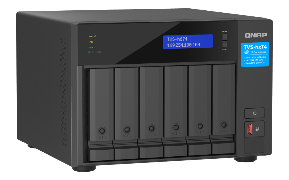 QNAP TVS-h674 6-Bay 2.5G/10G Tower NAS - ACE Peripherals