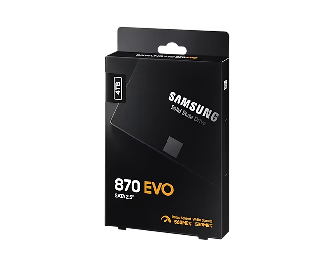 Samsung 870 EVO SATA 2.5-inch SSD, manufacturer product view