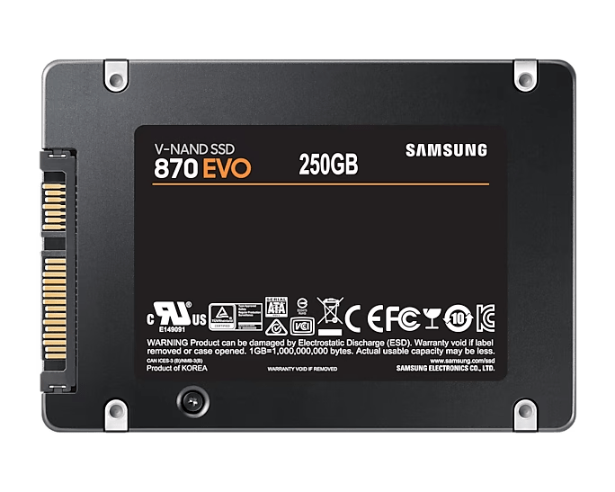 Samsung 870 EVO SATA 2.5" SSD - ACE Peripherals