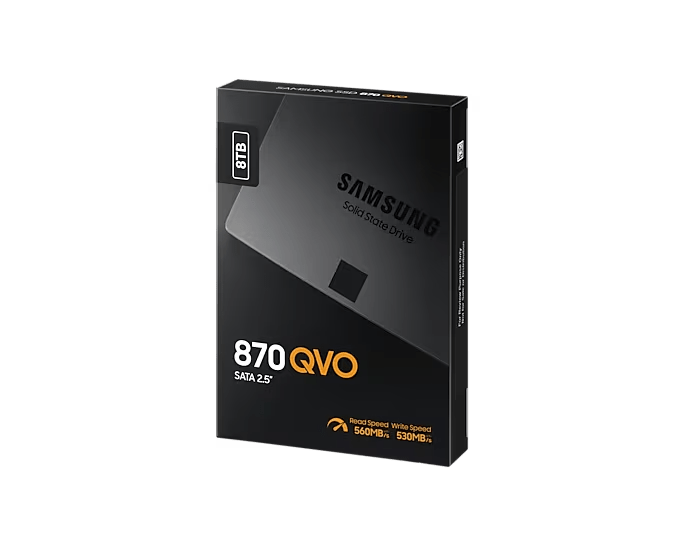 Samsung 870 QVO SATA 2.5-inch SSD, manufacturer product view