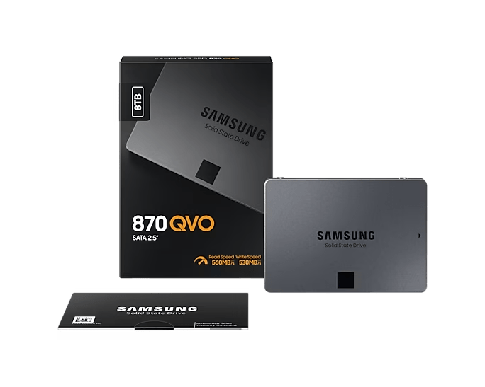 Samsung 870 QVO SATA 2.5-inch SSD, manufacturer product view