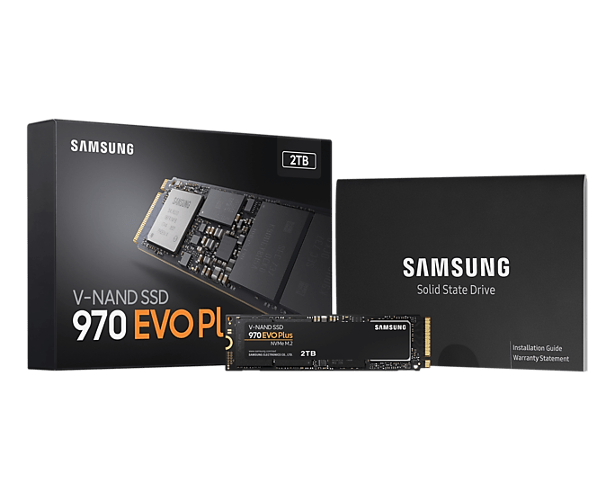 Samsung 970 EVO Plus NVMe M.2 SSD, manufacturer product view