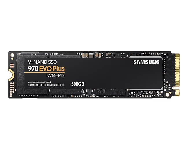 Samsung 970 EVO Plus NVMe M.2 SSD 500GB, manufacturer product view