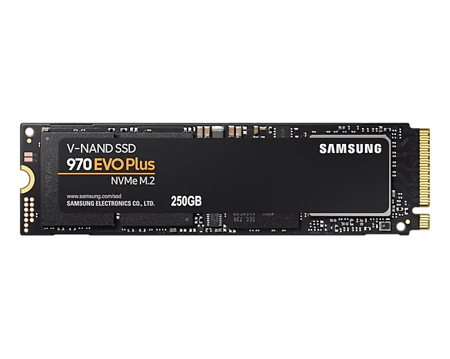 Samsung 970 EVO Plus NVMe M.2 SSD 250GB, manufacturer product view