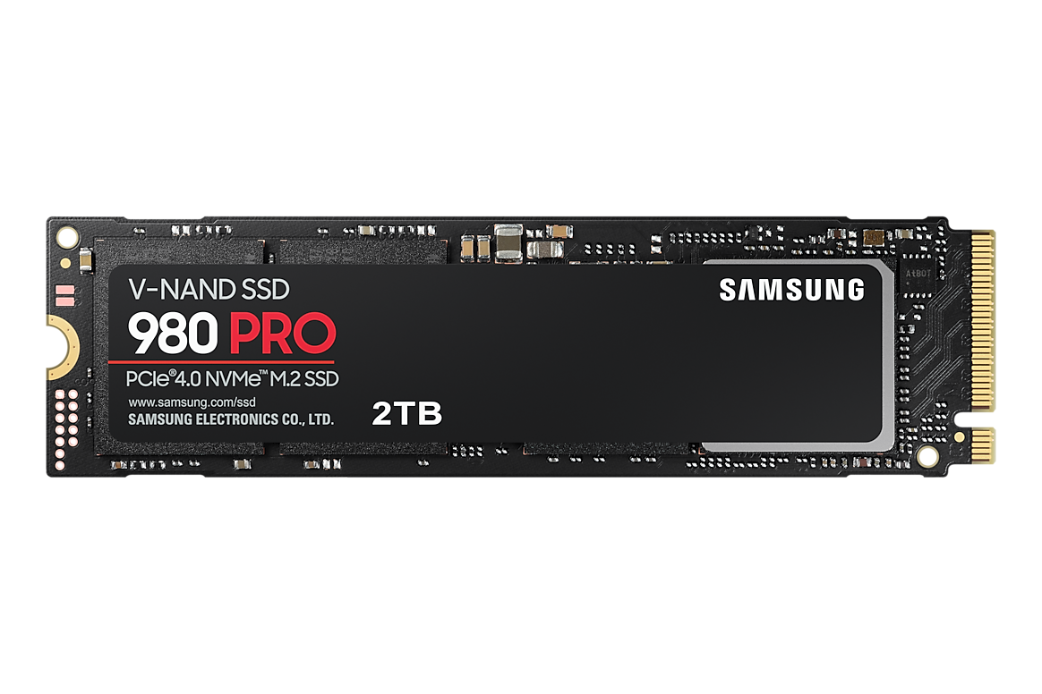 Samsung 980 PRO 2TB NVMe M.2 SSD, manufacturer front view