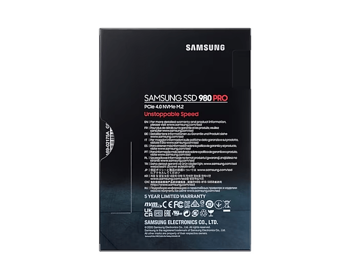 Samsung 980 PRO - Pro-Level NVMe M.2 SS