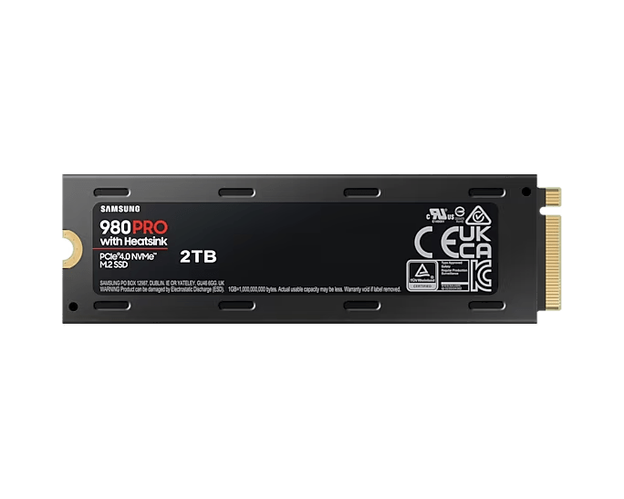 Samsung 980 PRO with Heatsink NVMe M.2 SSD - ACE Peripherals