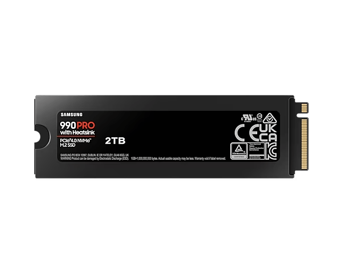Samsung 990 PRO with Heatsink NVMe M.2 SSD - ACE Peripherals