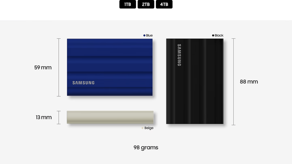 Samsung Portable SSD T7 Shield - ACE Peripherals