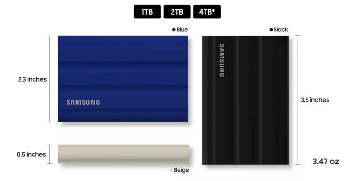 Samsung Portable SSD T7 Shield - ACE Peripherals