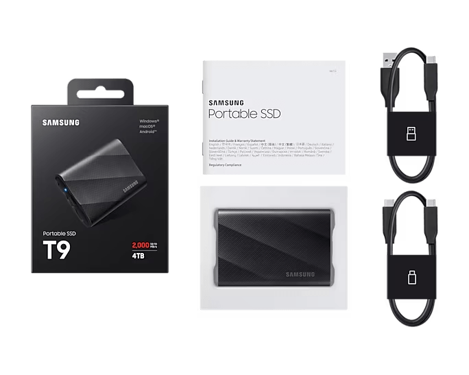 Samsung Portable SSD T9 USB 3.2 Gen 2x2 - ACE Peripherals