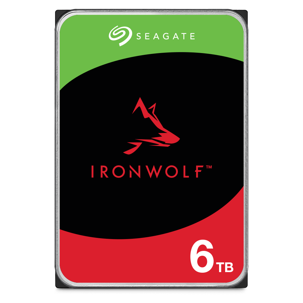 Seagate IronWolf 6TB NAS hard drive front view