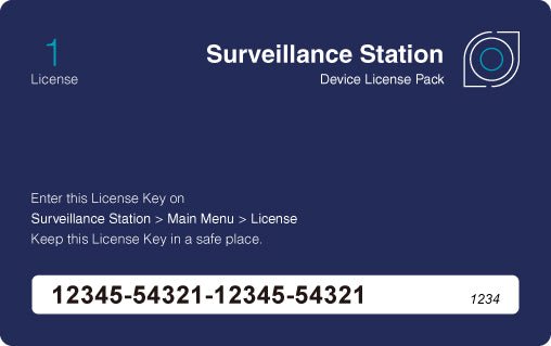 Synology 1/4/8-Channel Surveillance Device License Pack - ACE Peripherals