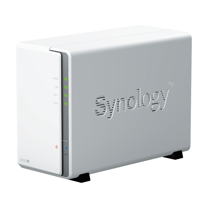 Synology DS223J NAS de Bureau 2 Baies, Blanc Synology DS223J NAS de Bureau 2 Baies, Blanc