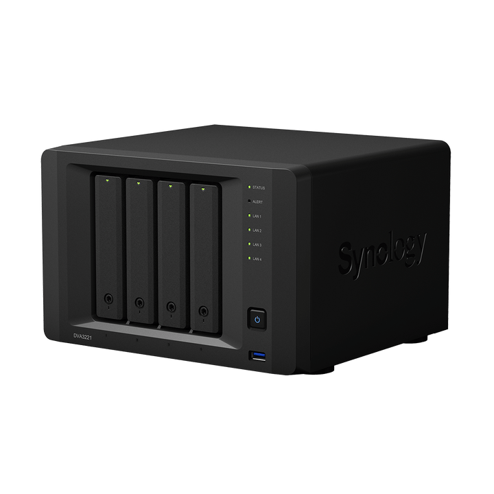 Synology DVA3221 4-Bay Deep Learning Tower NVR - ACE Peripherals