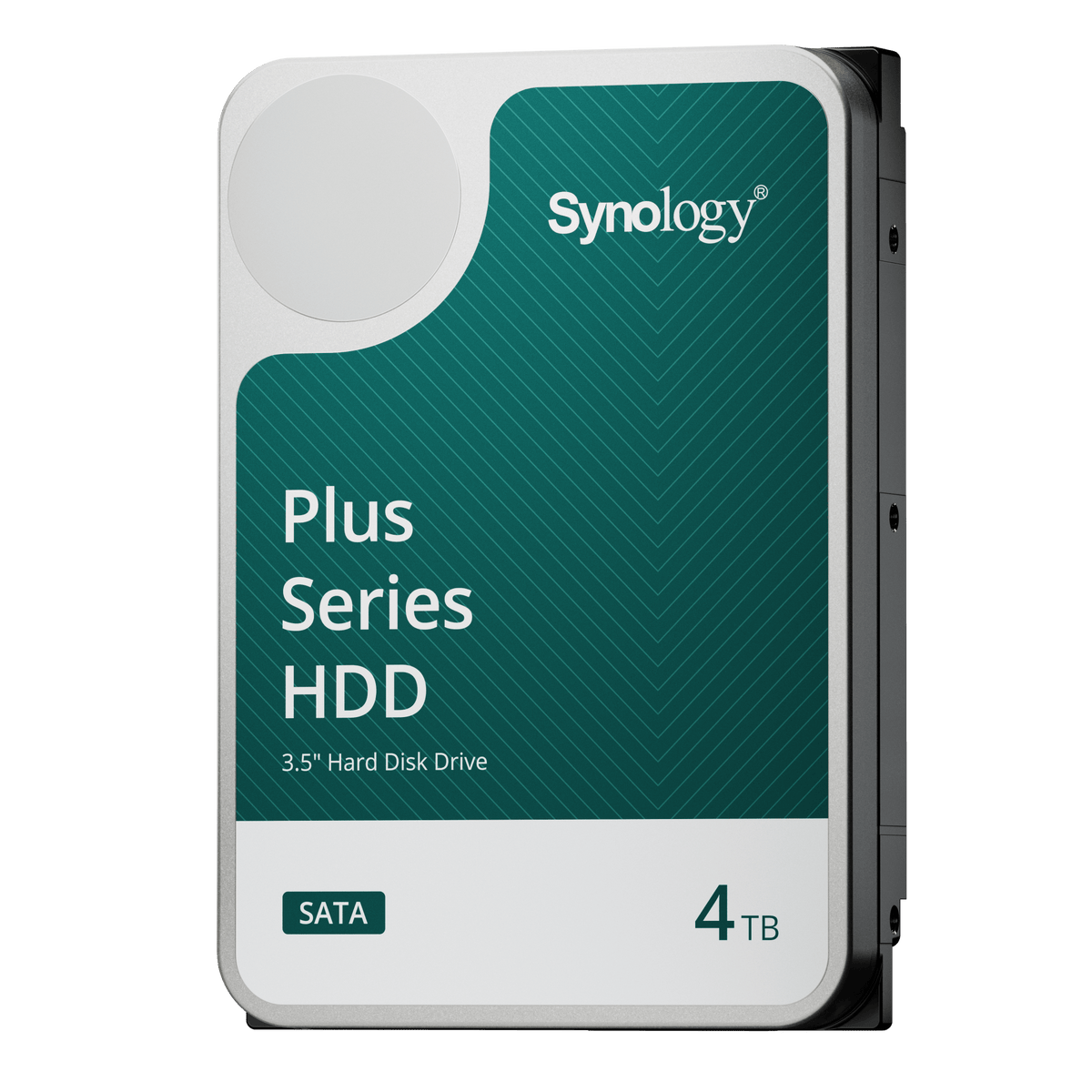 Synology Plus Series 4TB NAS hard drive angled view