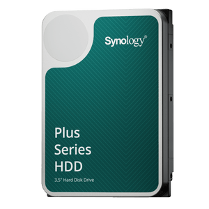 Synology Plus Series NAS hard drive angled family view without a capacity label