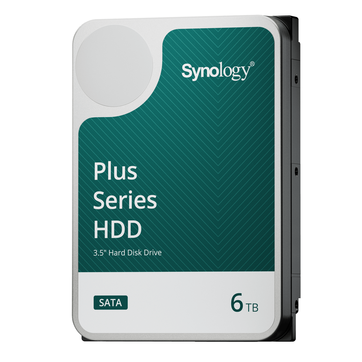 Synology Plus Series 6TB NAS hard drive angled view