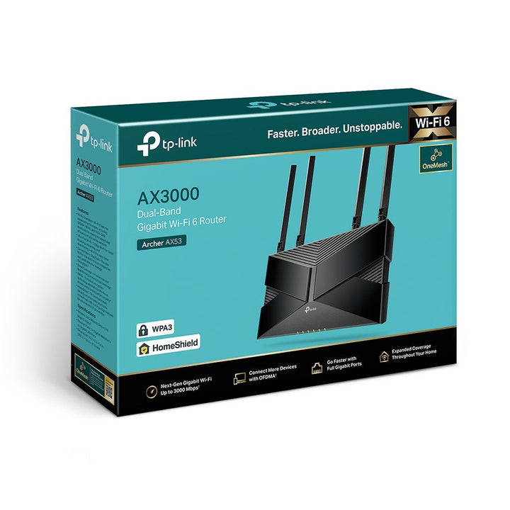 TP-Link Archer AX53 AX3000 Dual Band Gigabit Wi-Fi 6 Router - ACE Peripherals