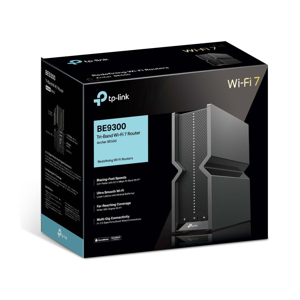 TP-Link Archer BE550 New BE9300 Tri-Band Wi-Fi 7 Router - ACE Peripherals