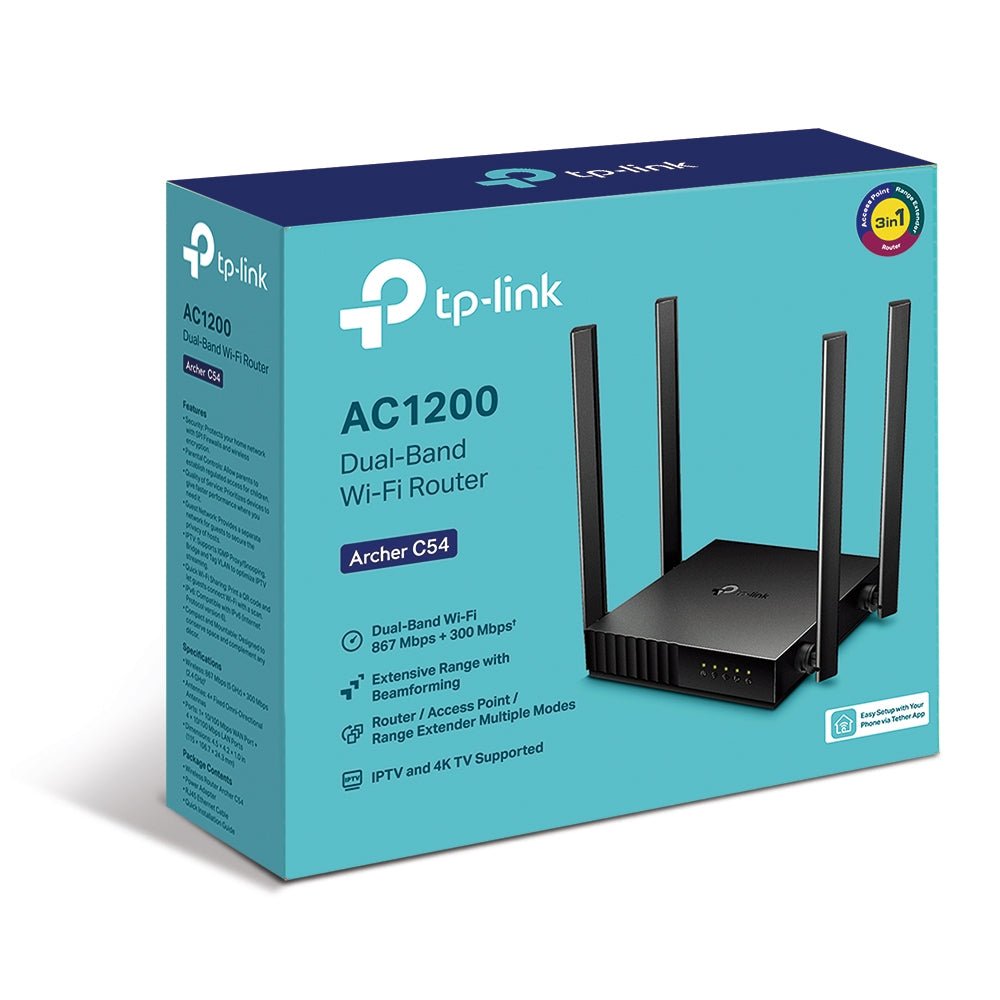 TP-Link Archer C54 AC1200 Dual Band Wi-Fi Router - ACE Peripherals