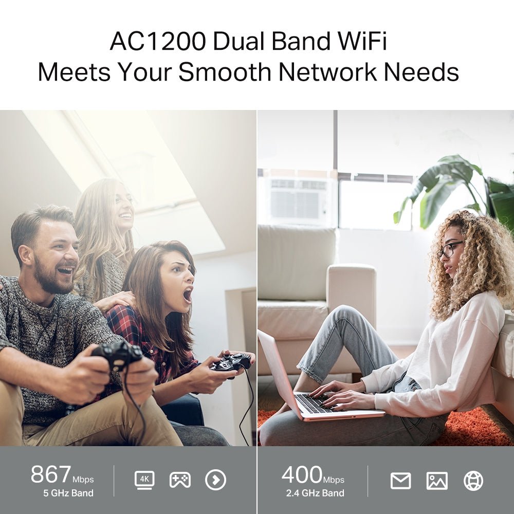TP-Link Archer C64 AC1200 Wireless MU-MIMO WiFi Router - ACE Peripherals