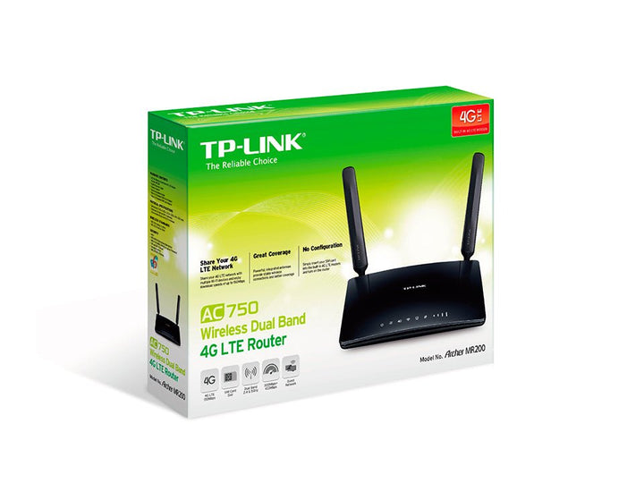 TP-Link Archer MR200 AC750 Wireless Dual Band 4G LTE Router - ACE Peripherals