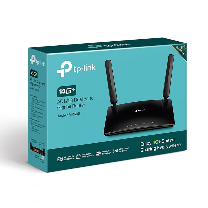 TP-Link Archer MR600 4G+ Cat6 AC1200 Wireless Dual Band Gigabit Router - ACE Peripherals