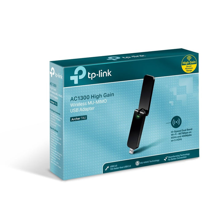 TP-Link Archer T4U AC1300 Wireless Dual Band USB Adapter - ACE Peripherals