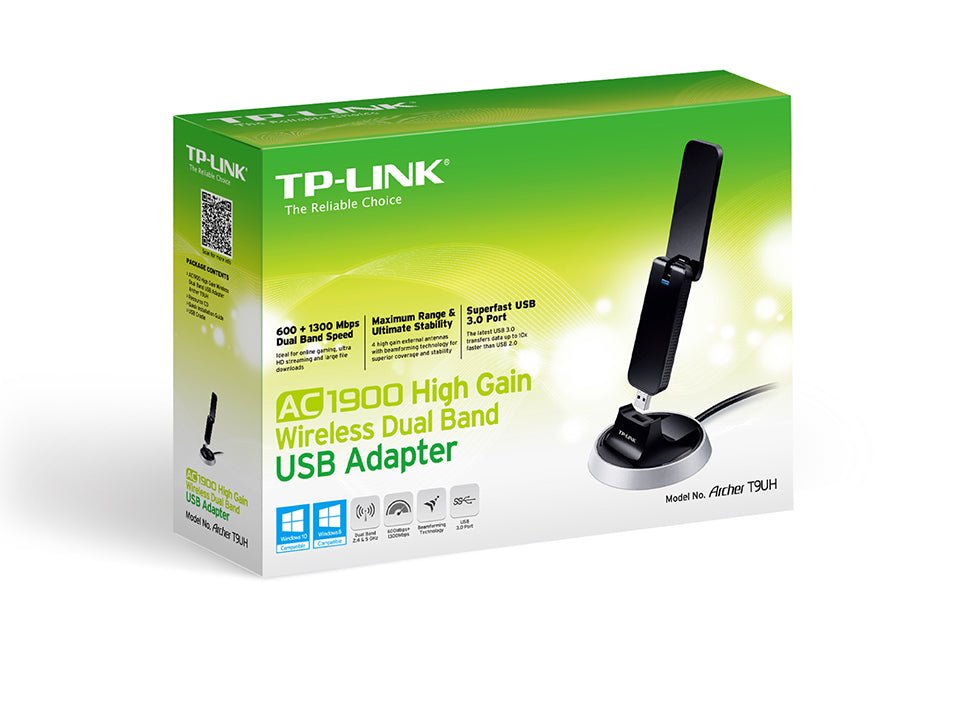 TP-Link Archer T9UH AC1900 High Gain Wireless Dual Band USB Adapter - ACE Peripherals