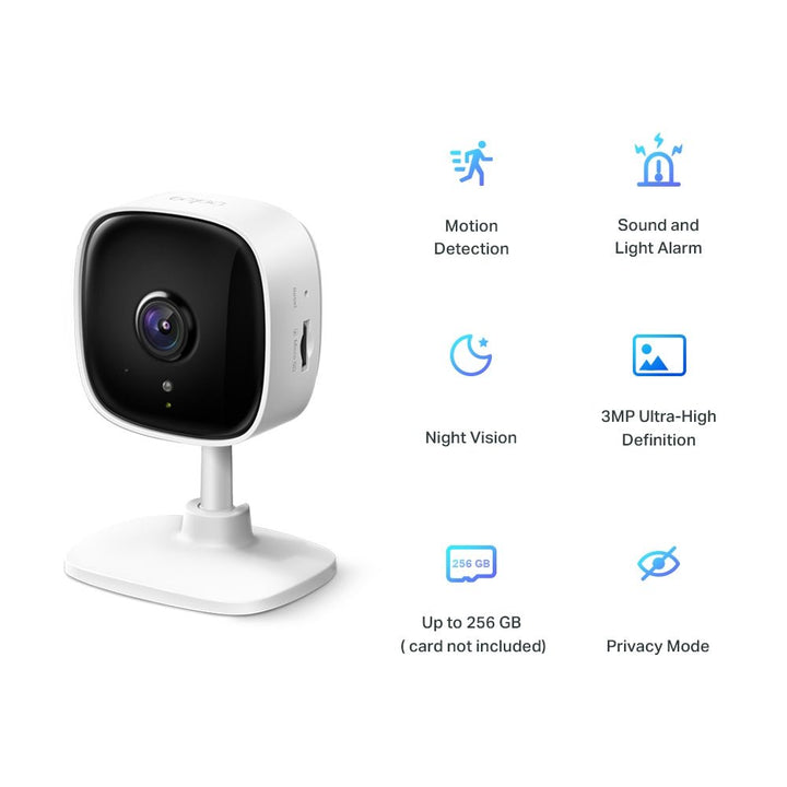 TP-Link C110 3MP 2K HD WiFi Cube IP Camera - ACE Peripherals