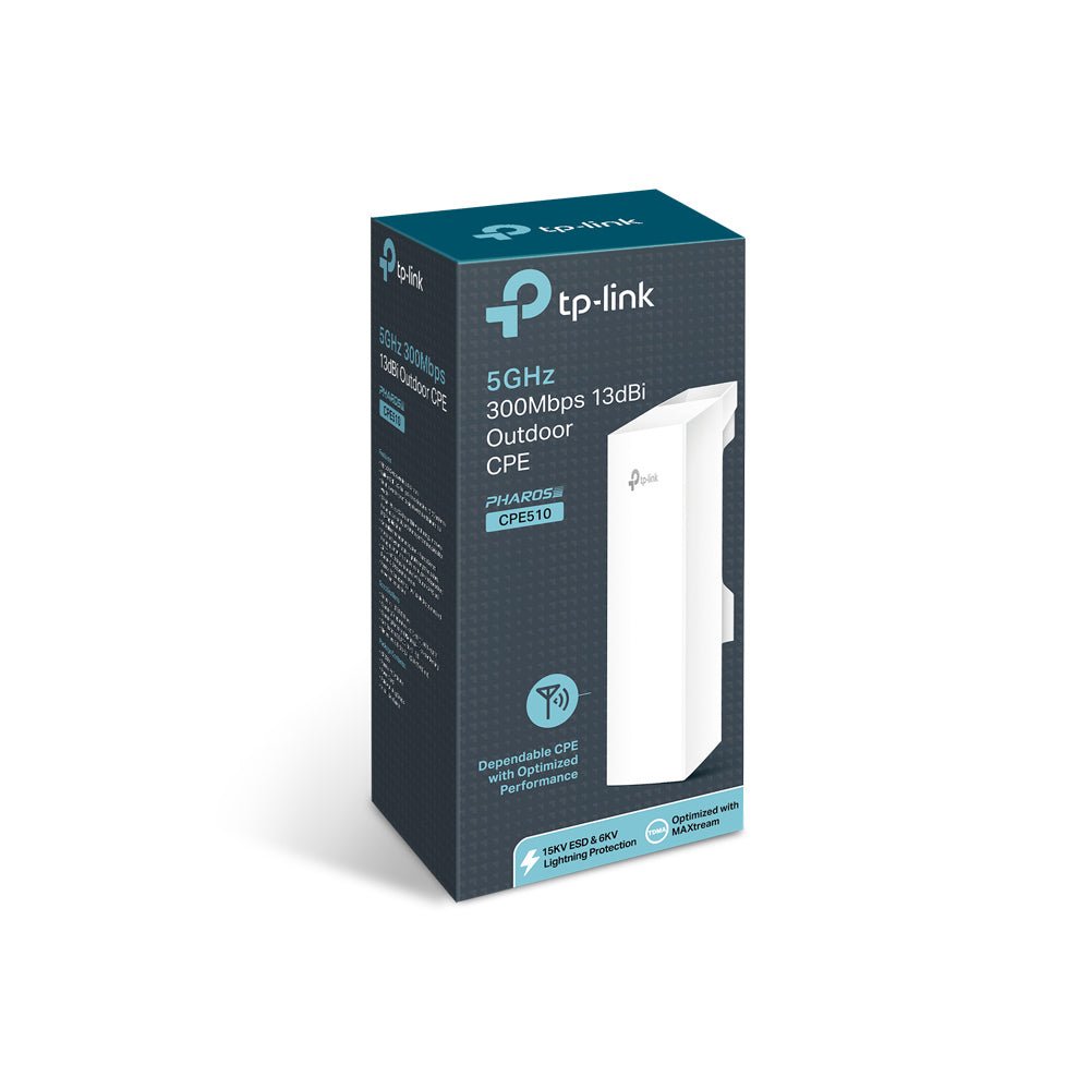 TP-Link CPE510 5GHz 300Mbps 13dBi Pharos Outdoor CPE Point to Point Long-Range WiFi - ACE Peripherals