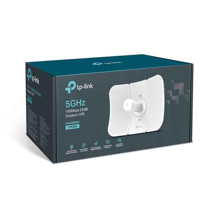 TP-Link CPE605 5GHz 150Mbps 23dBi Pharos Outdoor CPE Point to Point Long-Range WiFi - ACE Peripherals