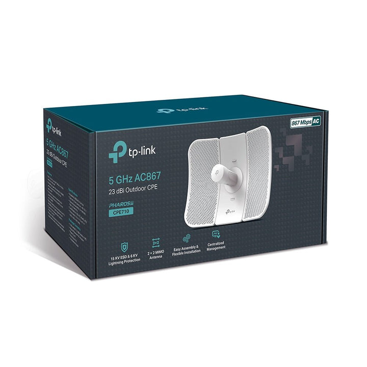 TP-Link CPE710 5GHz AC 867Mbps 23dBi Pharos Outdoor CPE Point to Point Long-Range WiFi - ACE Peripherals