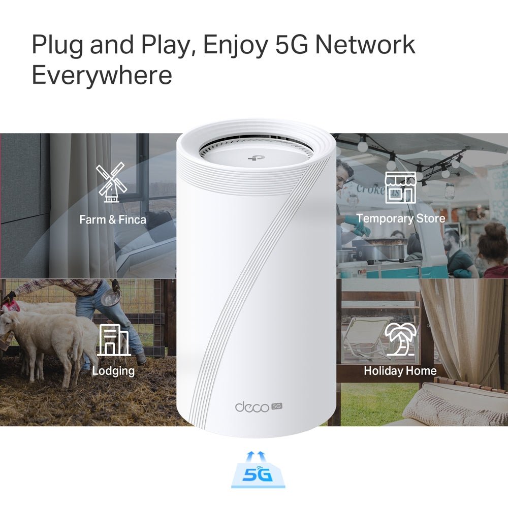 TP-Link Deco BE65-5G 5G BE11000 Tri-Band Whole Home Mesh Wi-Fi 7 - ACE Peripherals
