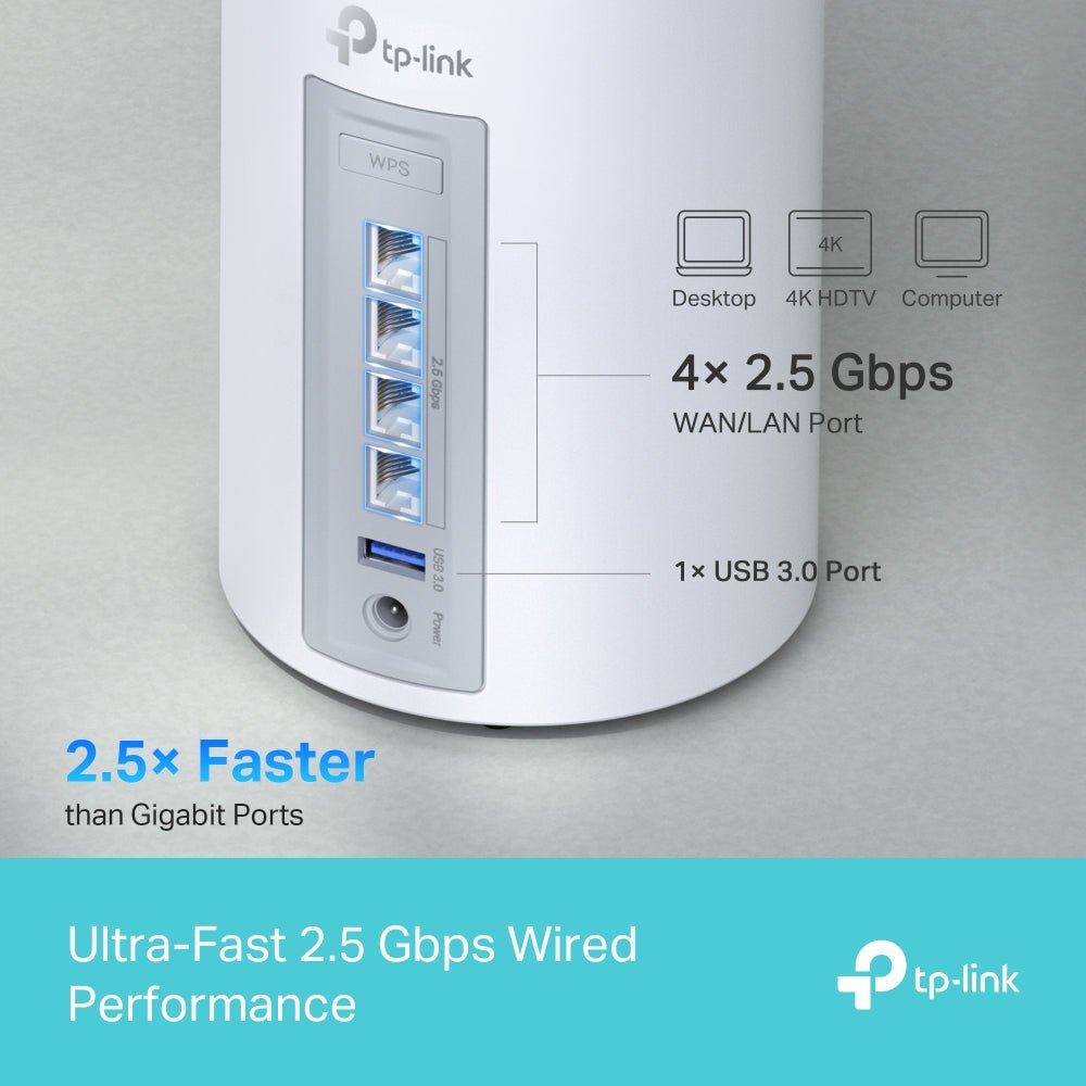 TP-Link Deco BE65 BE11000 Whole Home Mesh WiFi 7 - ACE Peripherals