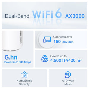 TP-Link Deco PX50 AX3000 + G1500 Whole Home Powerline Mesh WiFi 6 System - ACE Peripherals