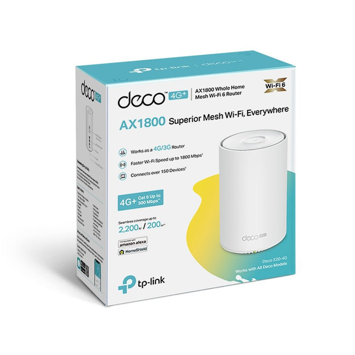 TP-Link Deco X20-4G 4G+ AX1800 Whole Home Mesh WiFi 6 Gateway - ACE Peripherals