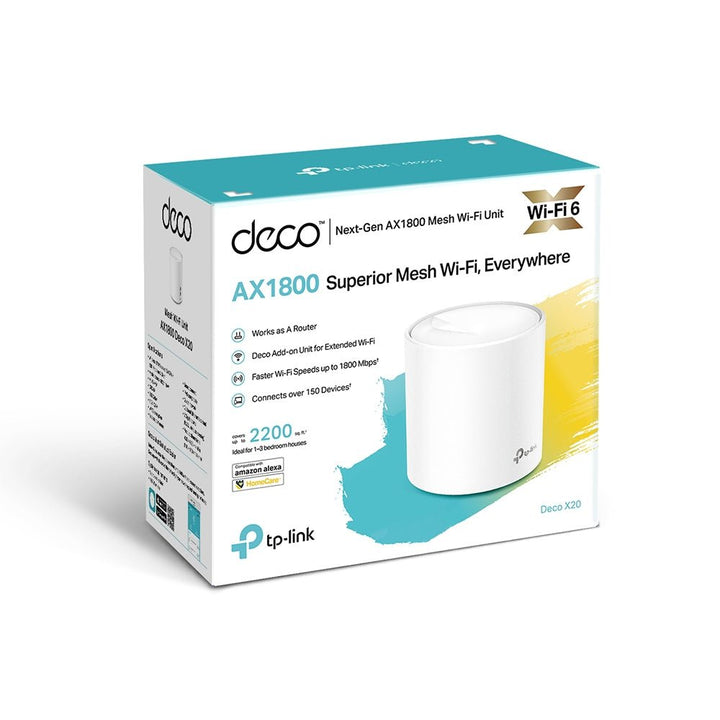 TP-Link Deco X20 AX1800 Whole Home Mesh Wi-Fi 6 System - ACE Peripherals