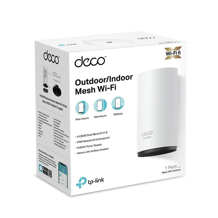 TP-Link Deco X50-Outdoor AX3000 Outdoor / Indoor Whole Home Mesh WiFi 6 - ACE Peripherals