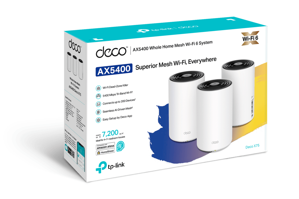 TP-Link Deco X75 AX5400 Tri-Band Mesh Wi-Fi 6 - ACE Peripherals