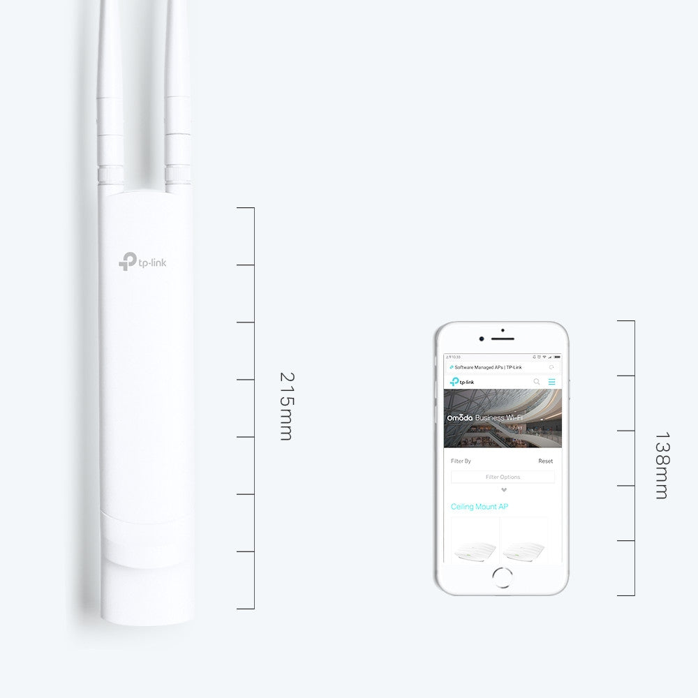 TP-Link EAP110-Outdoor 300Mbps Wireless N Outdoor Access Point - ACE Peripherals