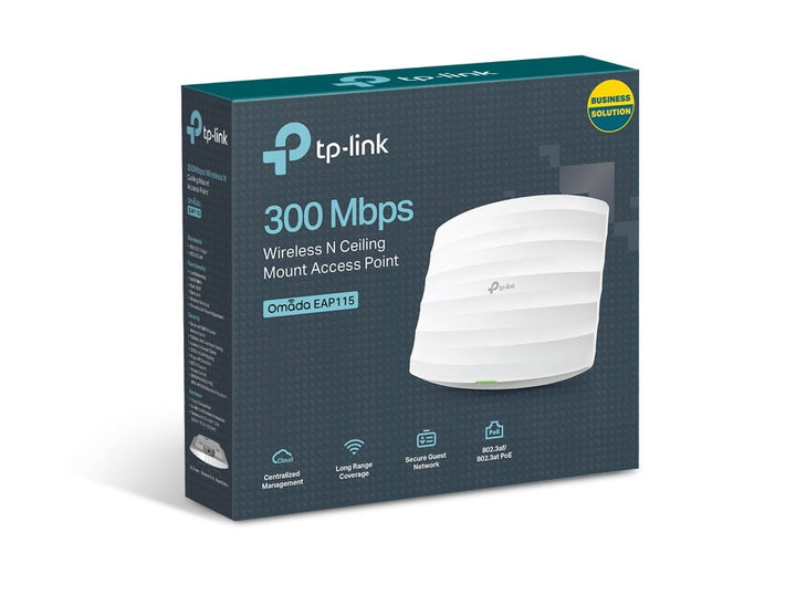 TP-Link EAP115 300Mbps Wireless N Ceiling Mount Access Point - ACE Peripherals