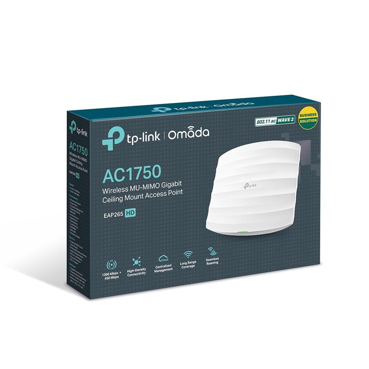 TP-Link EAP265 HD AC1750 Wireless MU-MIMO Gigabit Ceiling Mount Access Point - ACE Peripherals