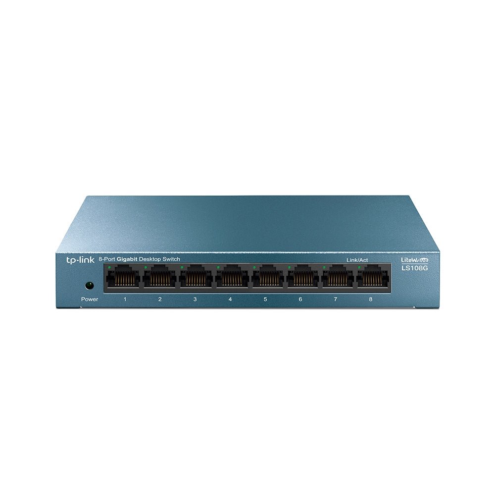 TP-Link LS108G 8-Port 10/100/1000Mbps Desktop Network Switch - ACE Peripherals