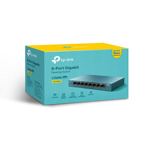 TP-Link LS108G 8-Port 10/100/1000Mbps Desktop Network Switch - ACE Peripherals