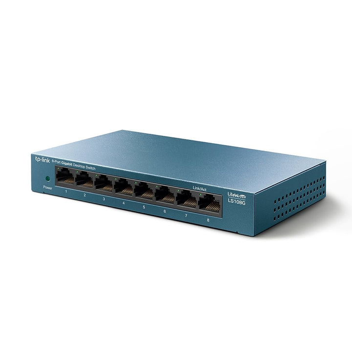 TP-Link LS108G 8-Port 10/100/1000Mbps Desktop Network Switch - ACE Peripherals